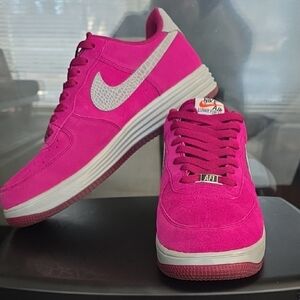 Nike Fuchsia and Gray Sneakers